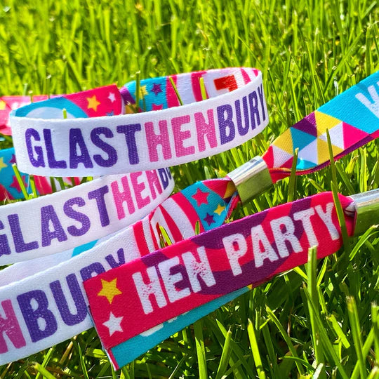 glastonbury festival hen party wristband