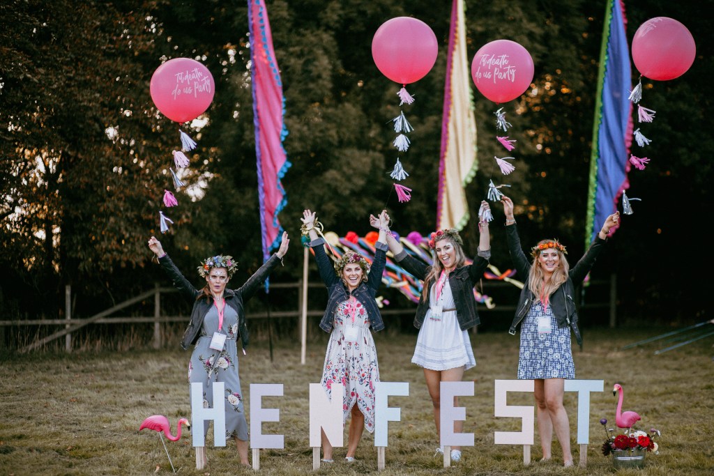 pitch boutique henfest hen party glamping weekend