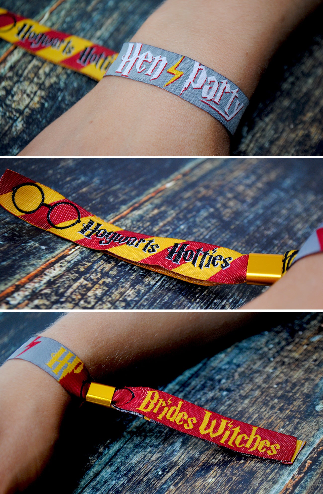 harry potter hen party wristband favours 
