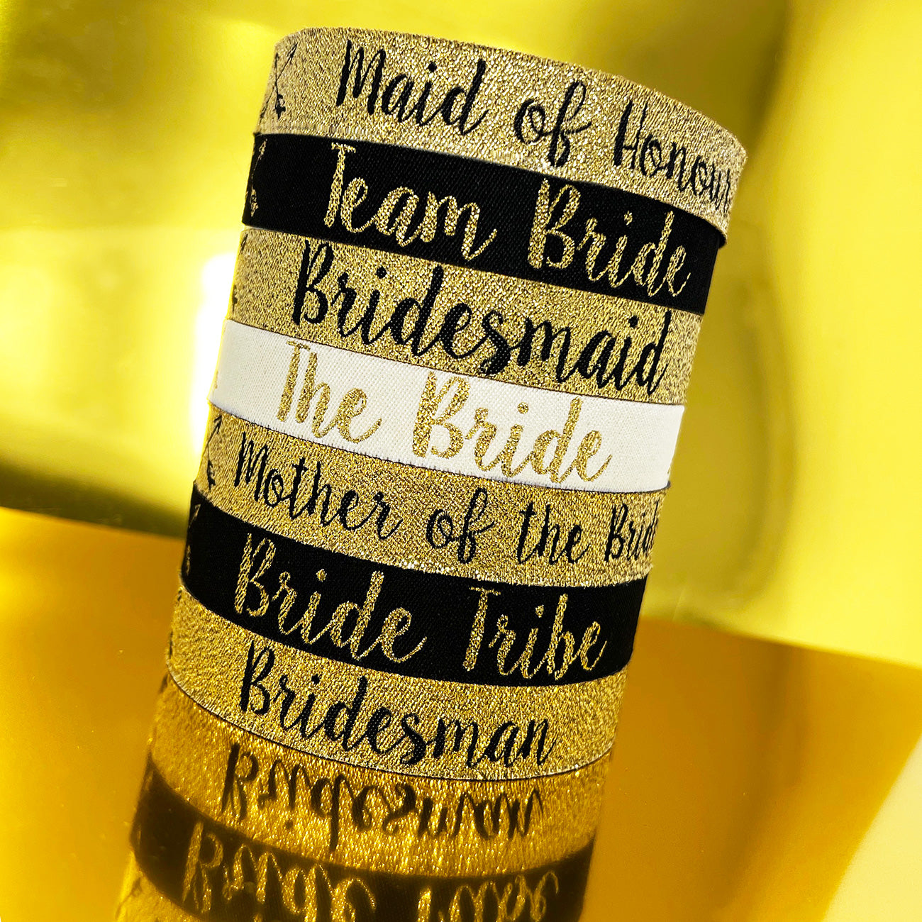 hen party wristbands team bride tribe collection