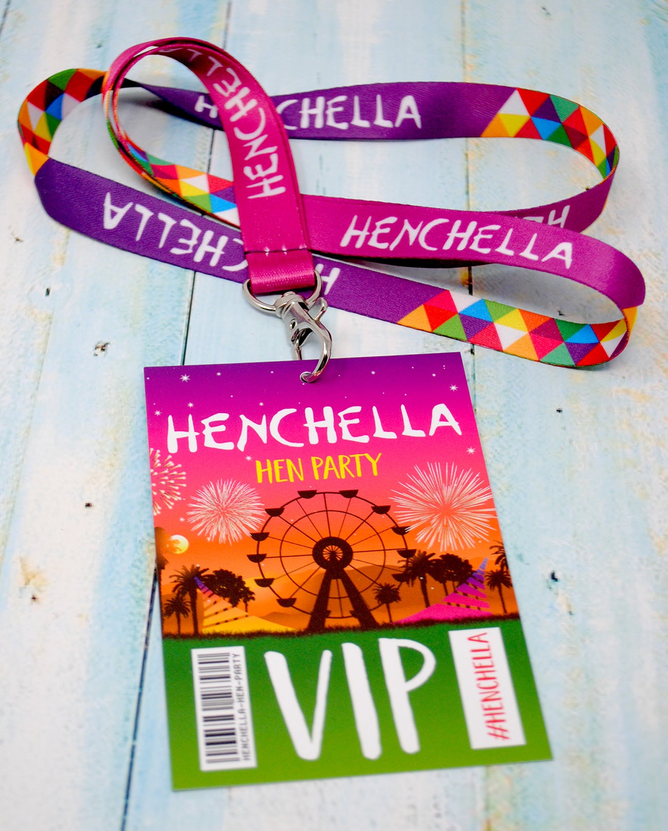 henchella hen party vip pass lanyard accessories