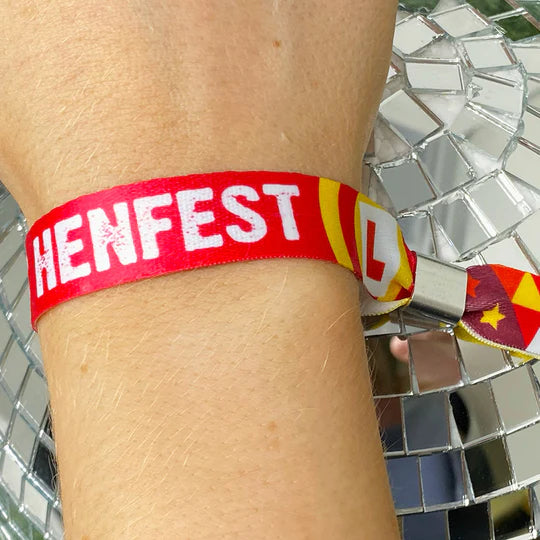 henfest festival themed customised wristband