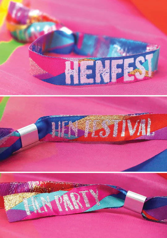 henfest festival hens party wristbands accessories