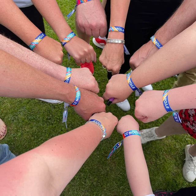 customised personal festival wristbands