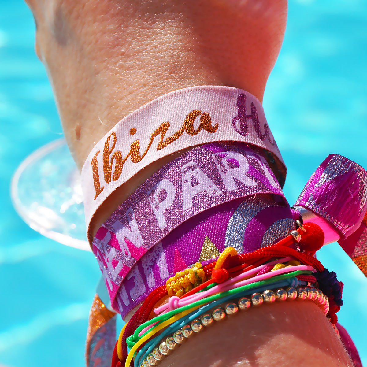 ibiza hen do party favours wristbands bracelets