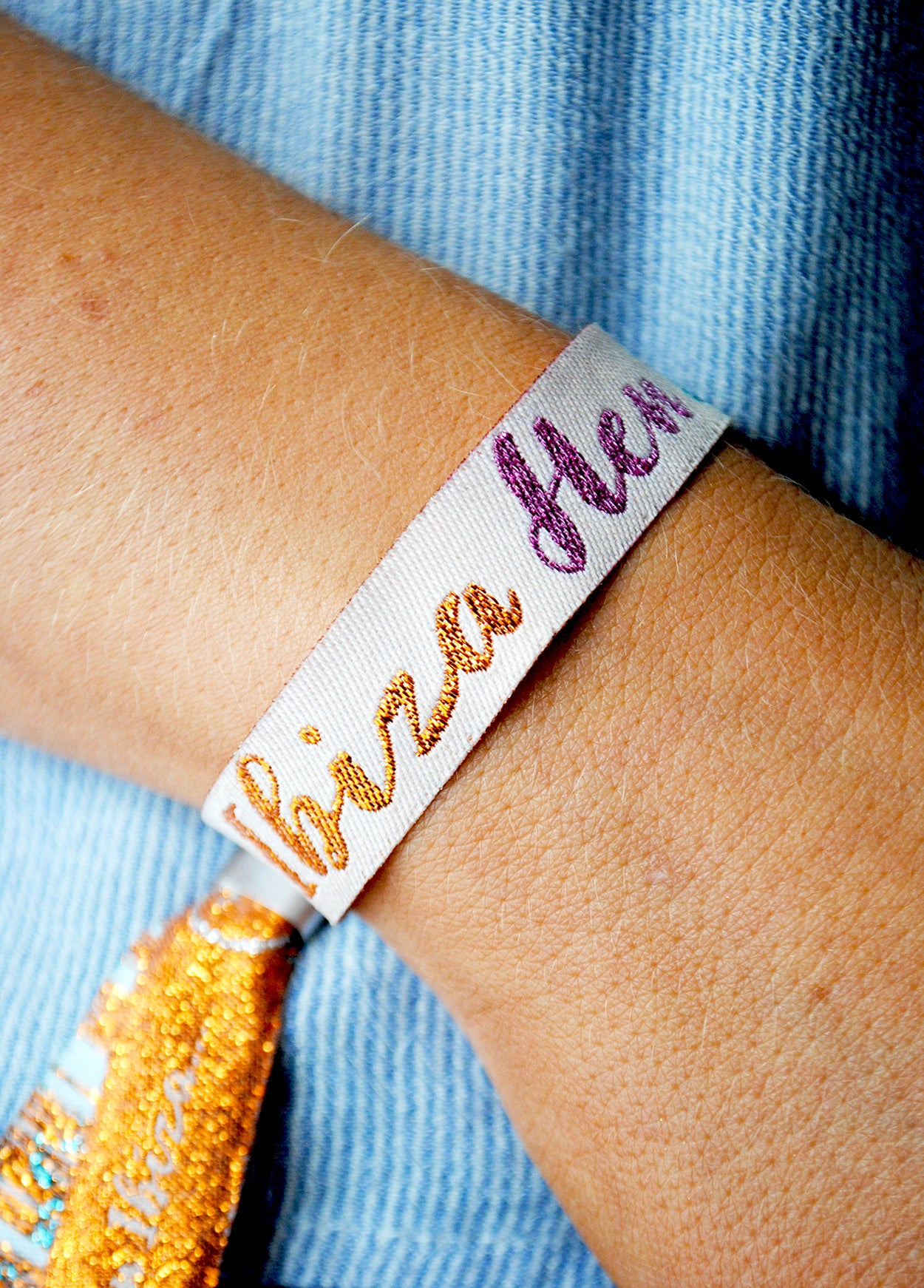 ibiza hen do wristband favours accessories