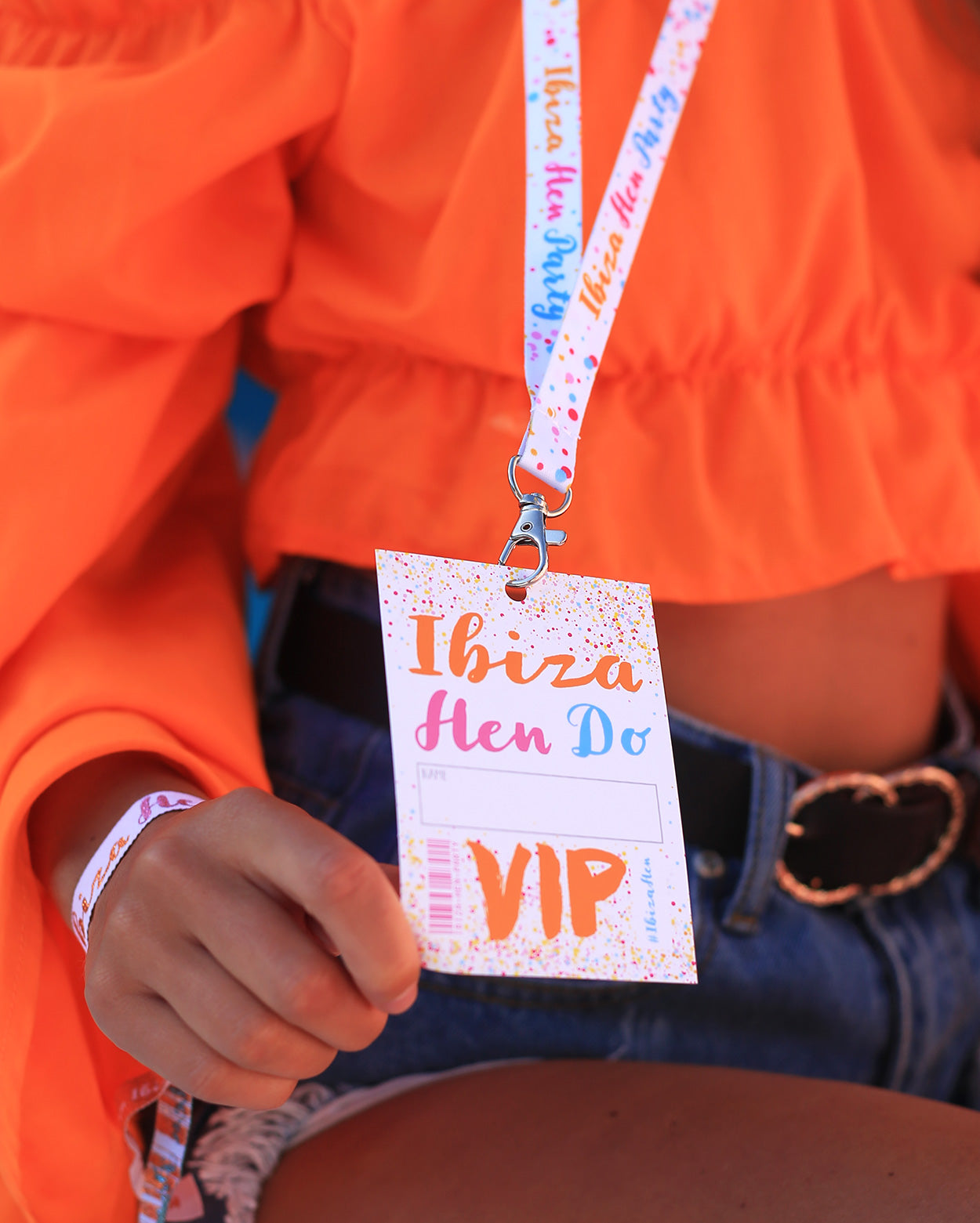 ibiza hen party lanyard vip pass favours accessories ideas