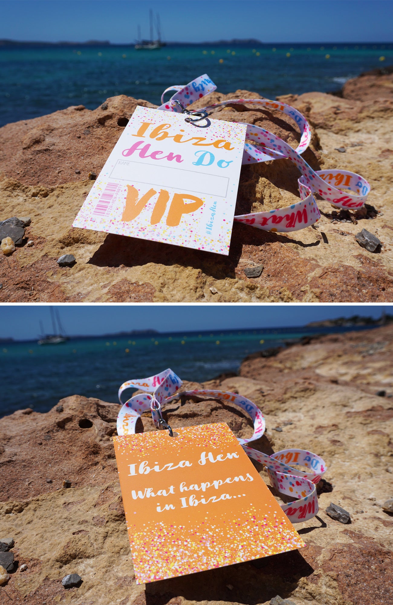 ibiza vip lanyards hen do party ideas