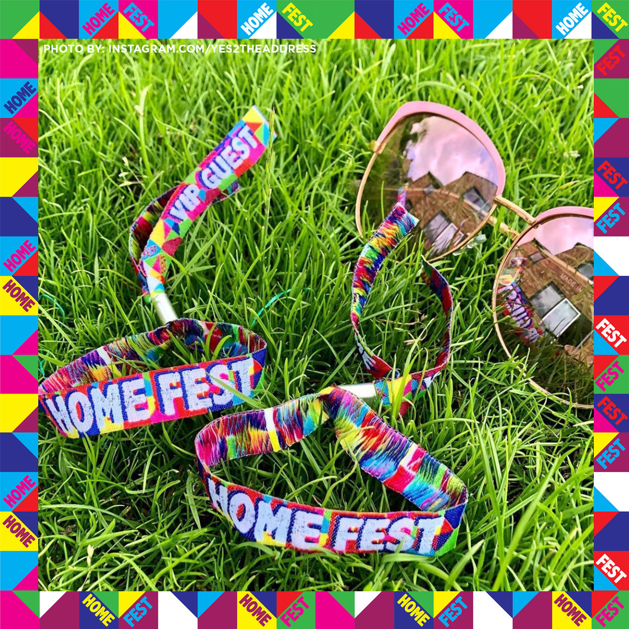 lockdown festival party wristbands homefest