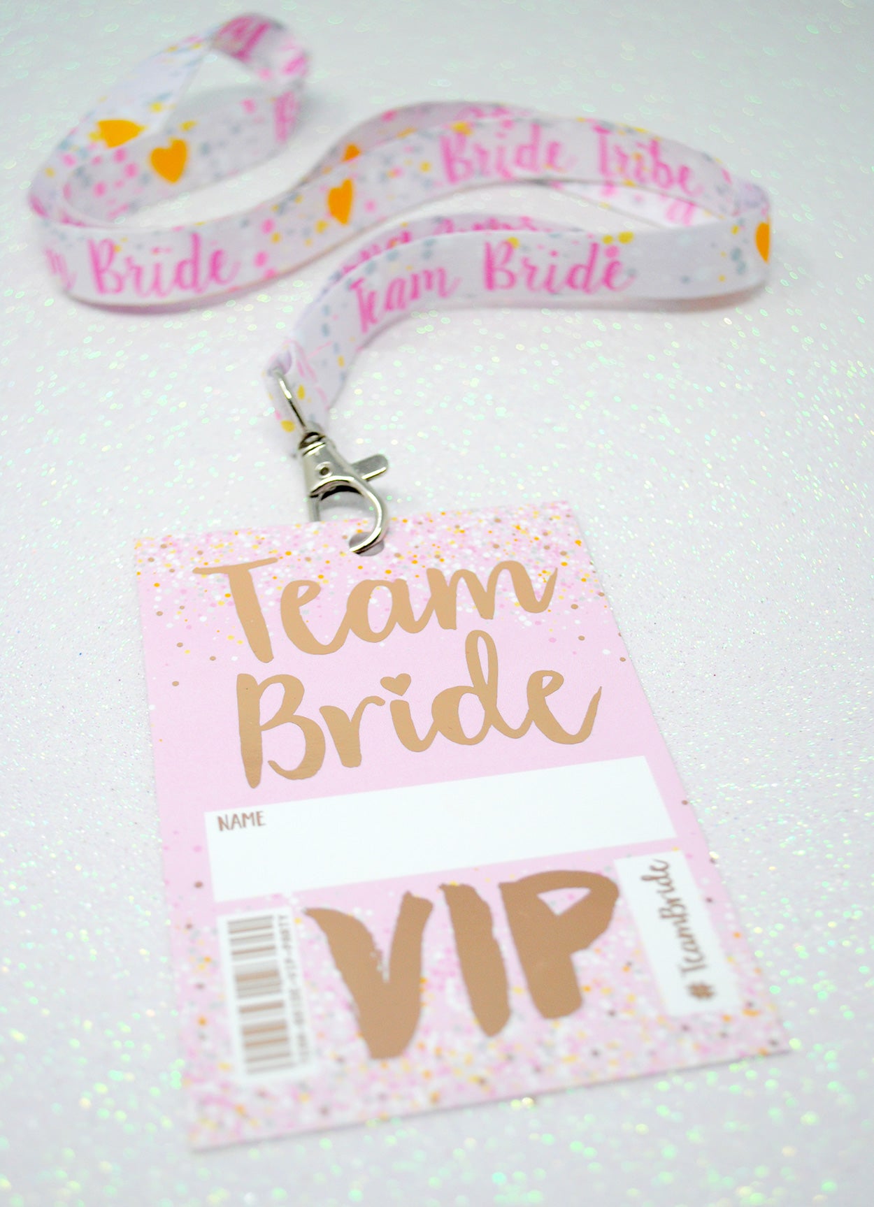 rose gold team bride hen party vip pass lanyards favours