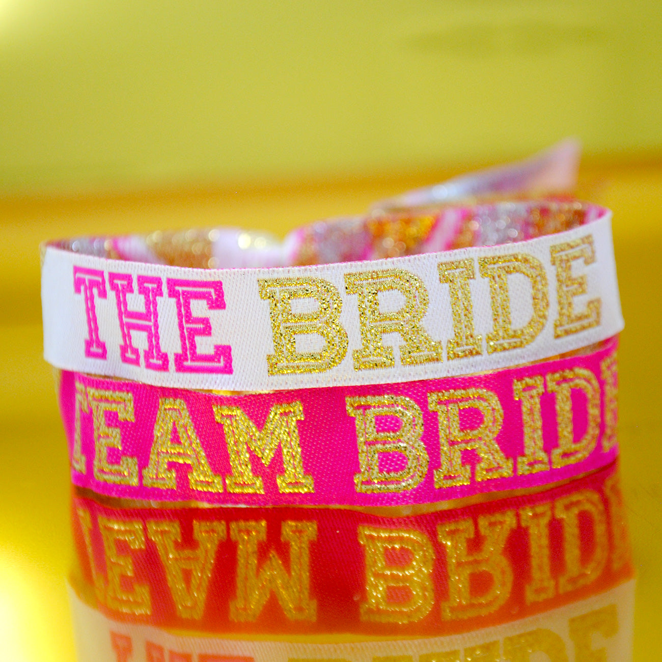 team bride hen party cheerleader wristbands 