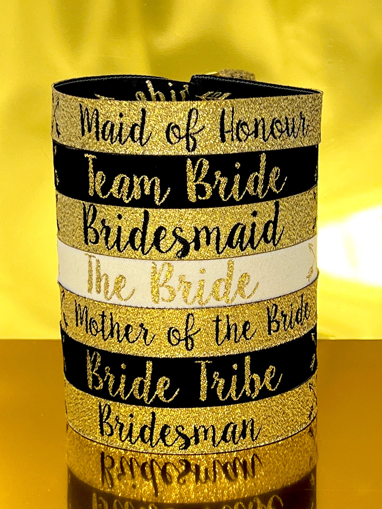 team bride tribe hen party wristband collection