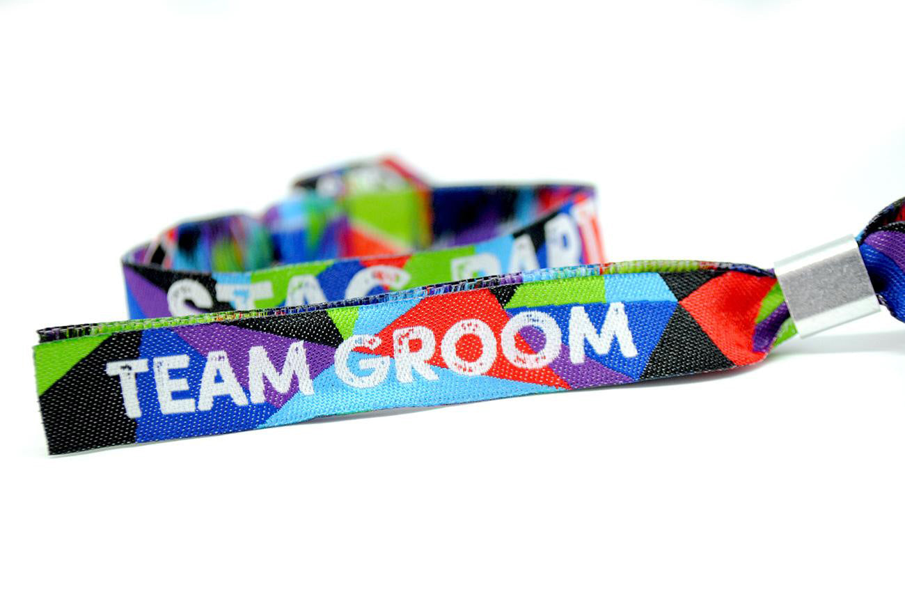 stag do team groom accessories wristbands