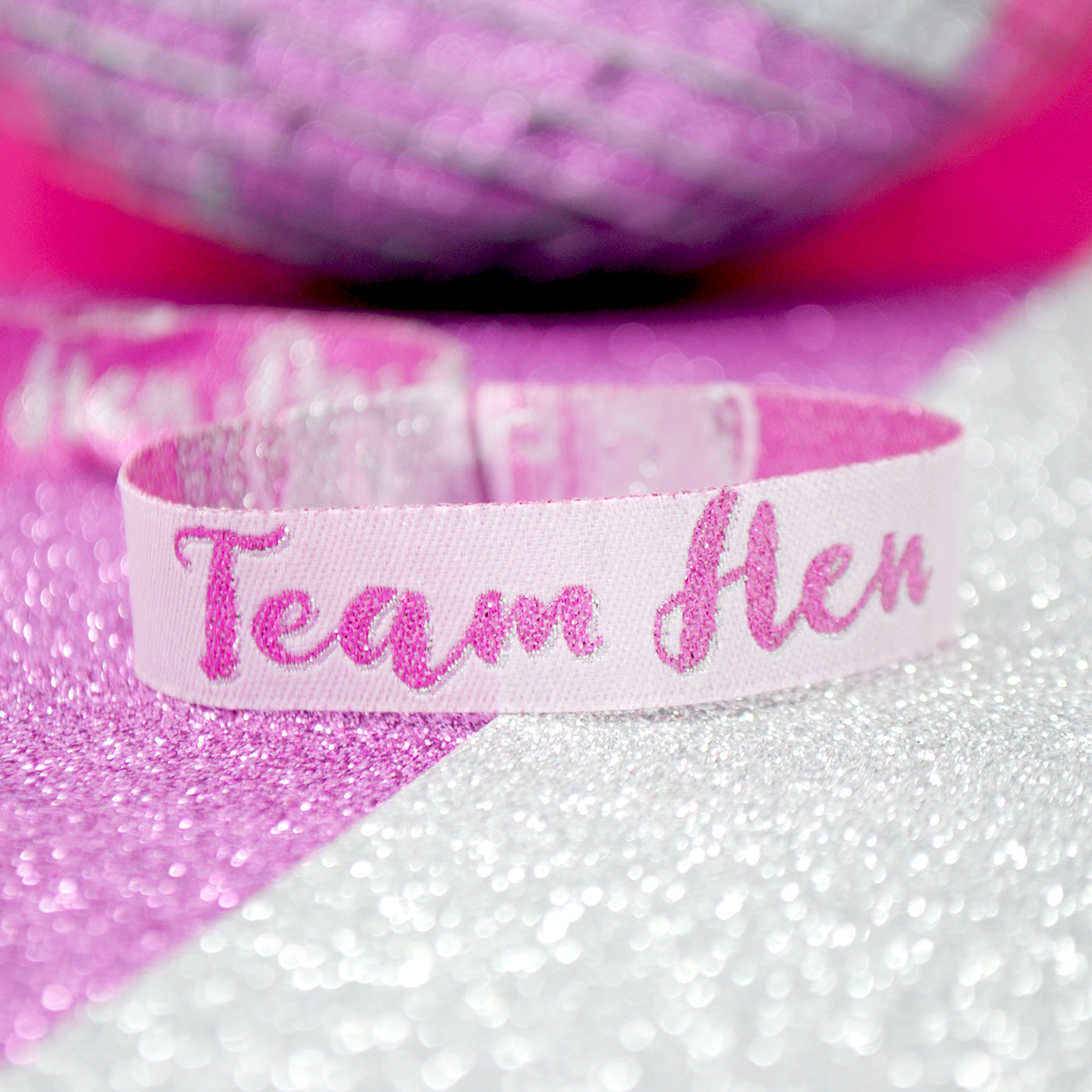 team hen party wristband favours