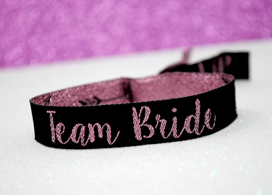 rose gold team bride hen party accessories