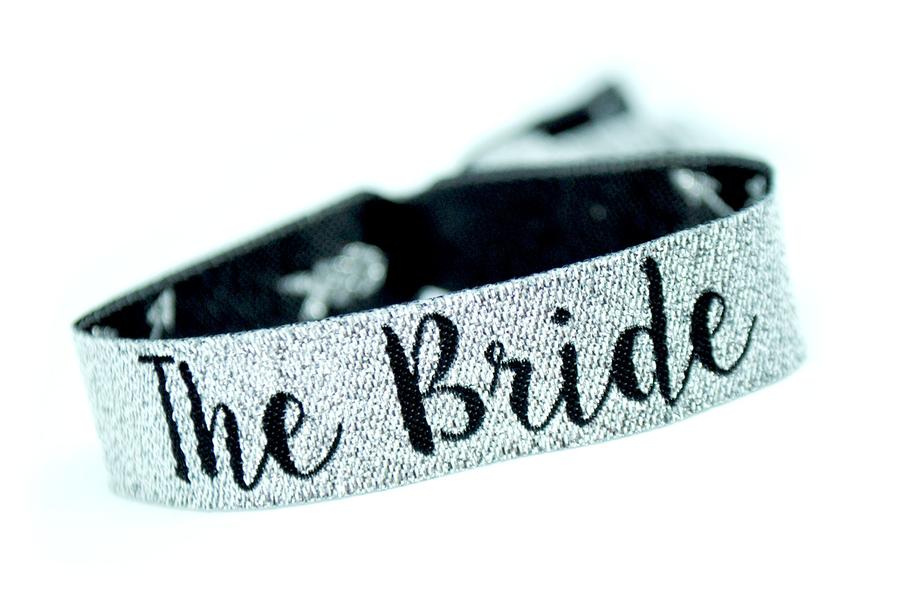 team bride silver black bachelorette party accessories