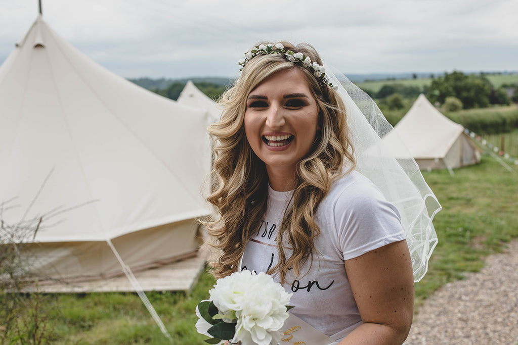 tinkers bell hen party camping glamping