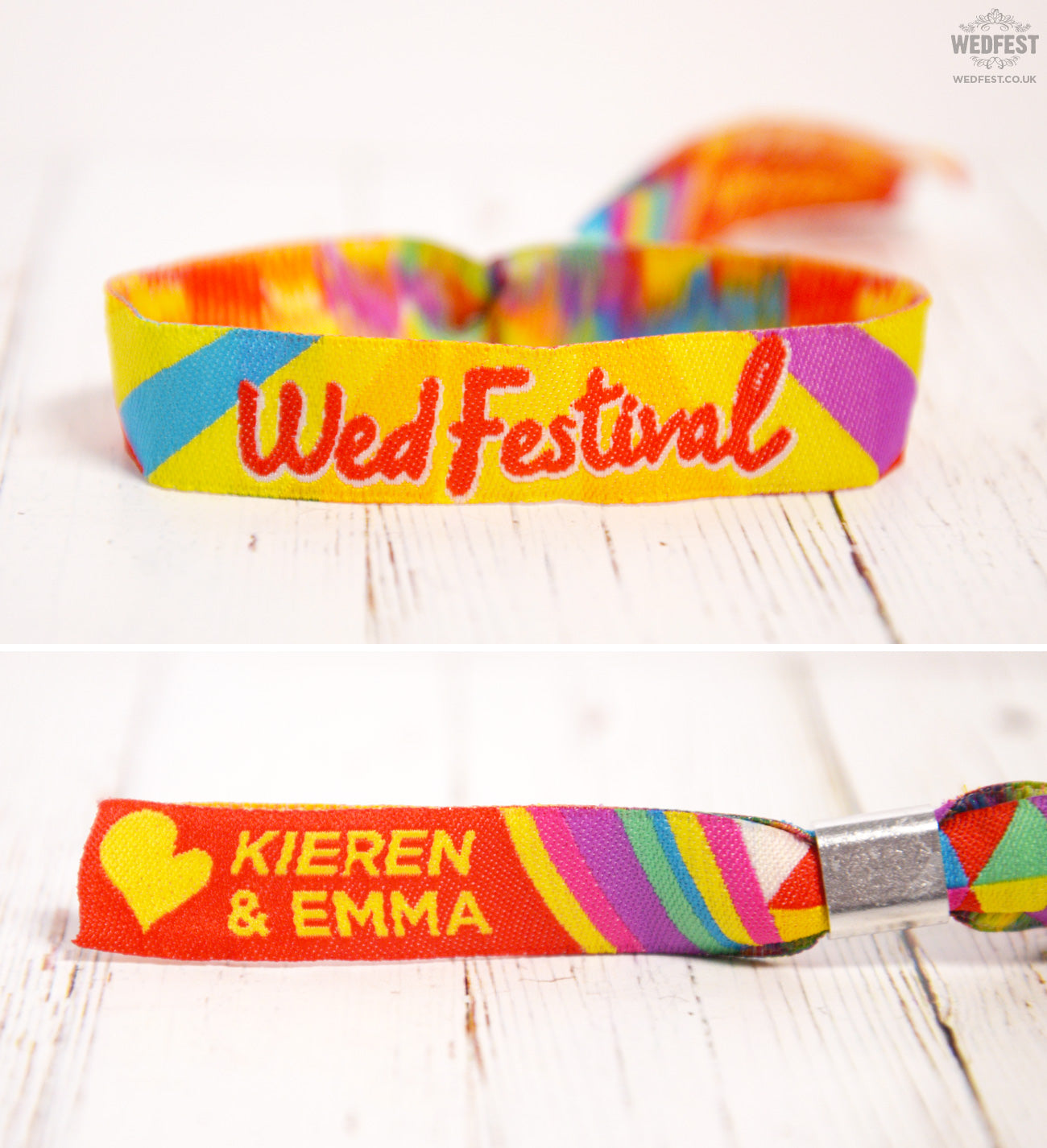 festival wedding woven fabric wristbands