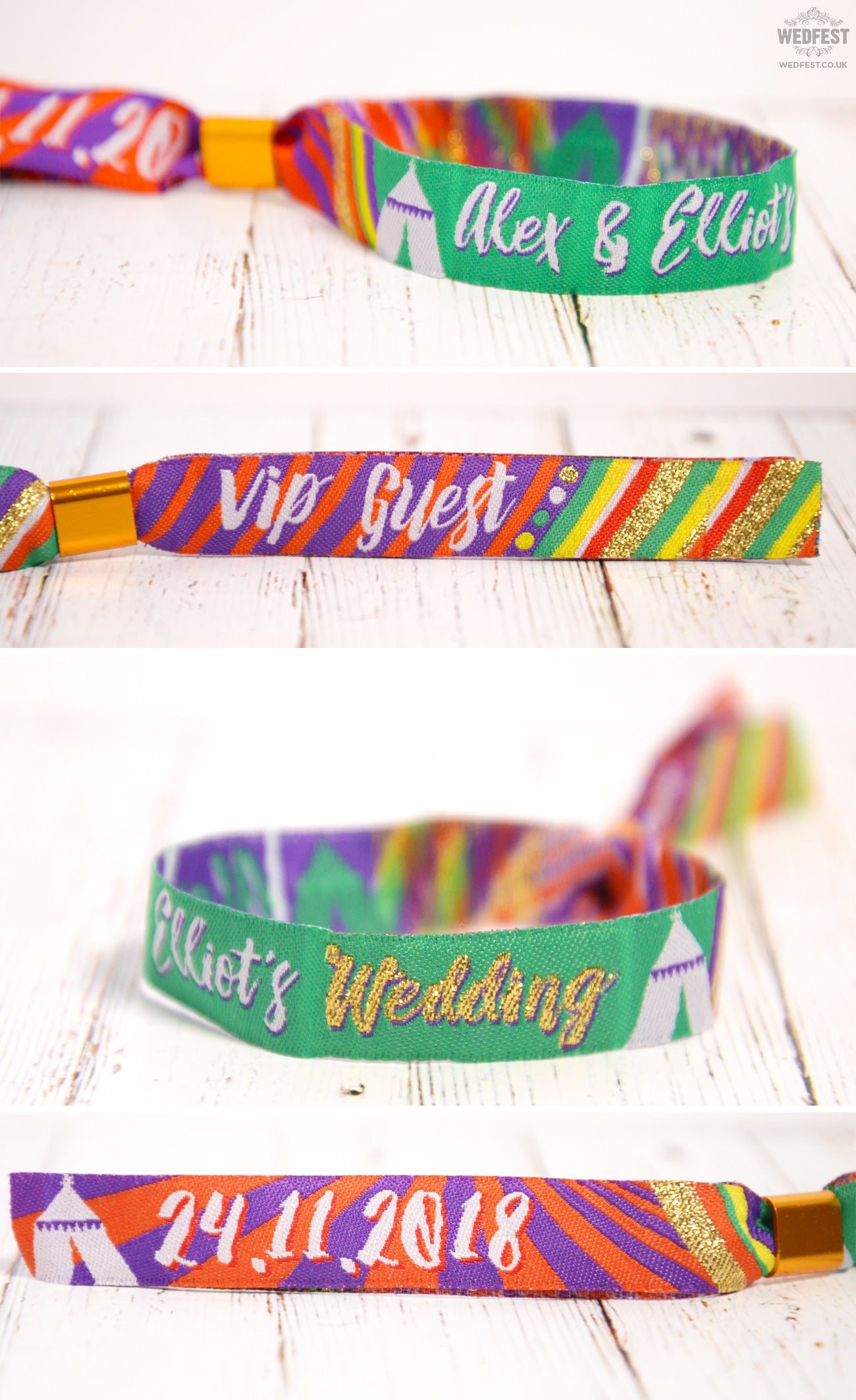 personalised festival wedding wristbands manufacturer