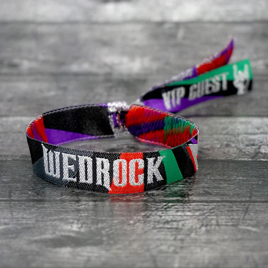 Wedrock rock and roll festival wristbands