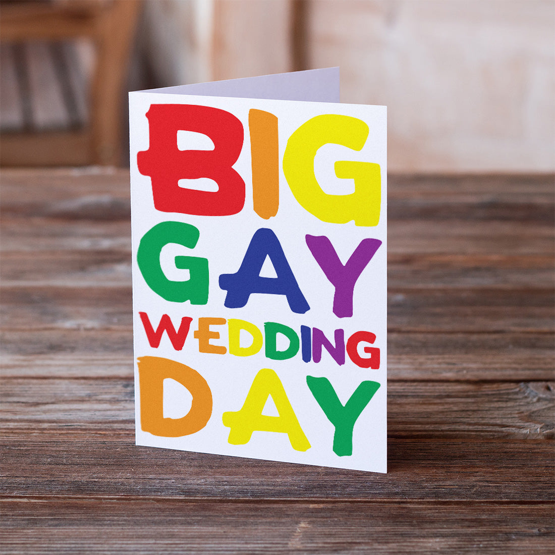 big gay wedding say same sex marriage cards