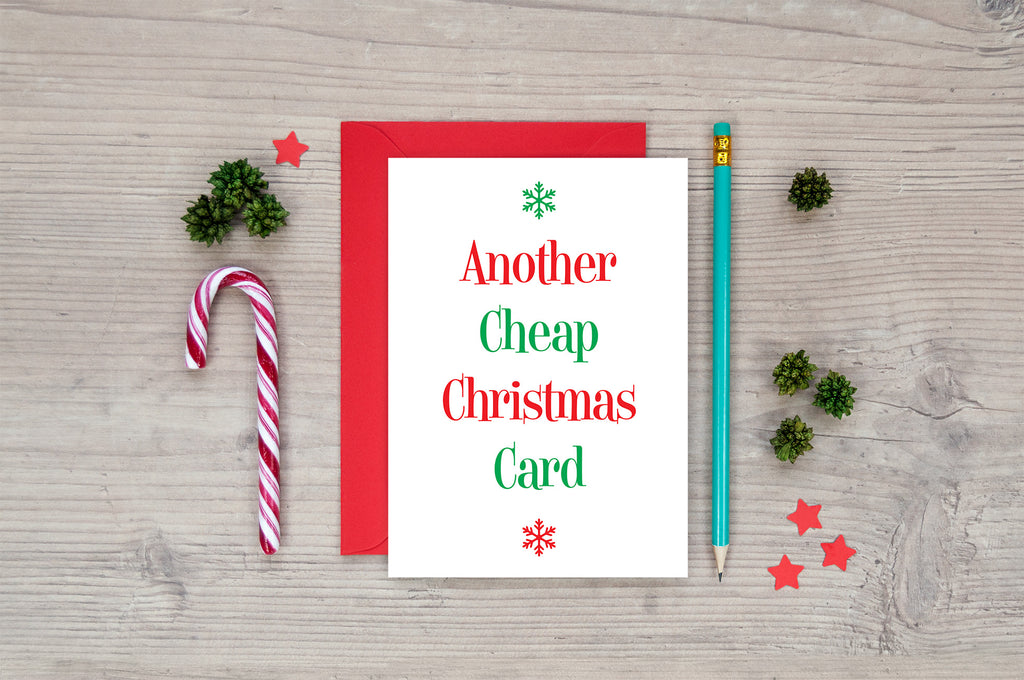 Another Cheap Christmas Card  Funny Christmas Card  Hen Party