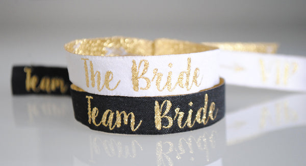 team bride wristbands for hen do bachelorette party