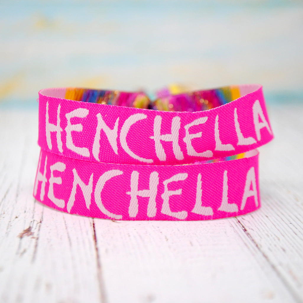 henchella hen party wristband bracelet