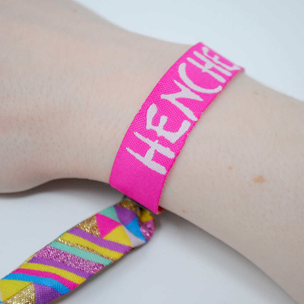 henchella festival hen party wristband