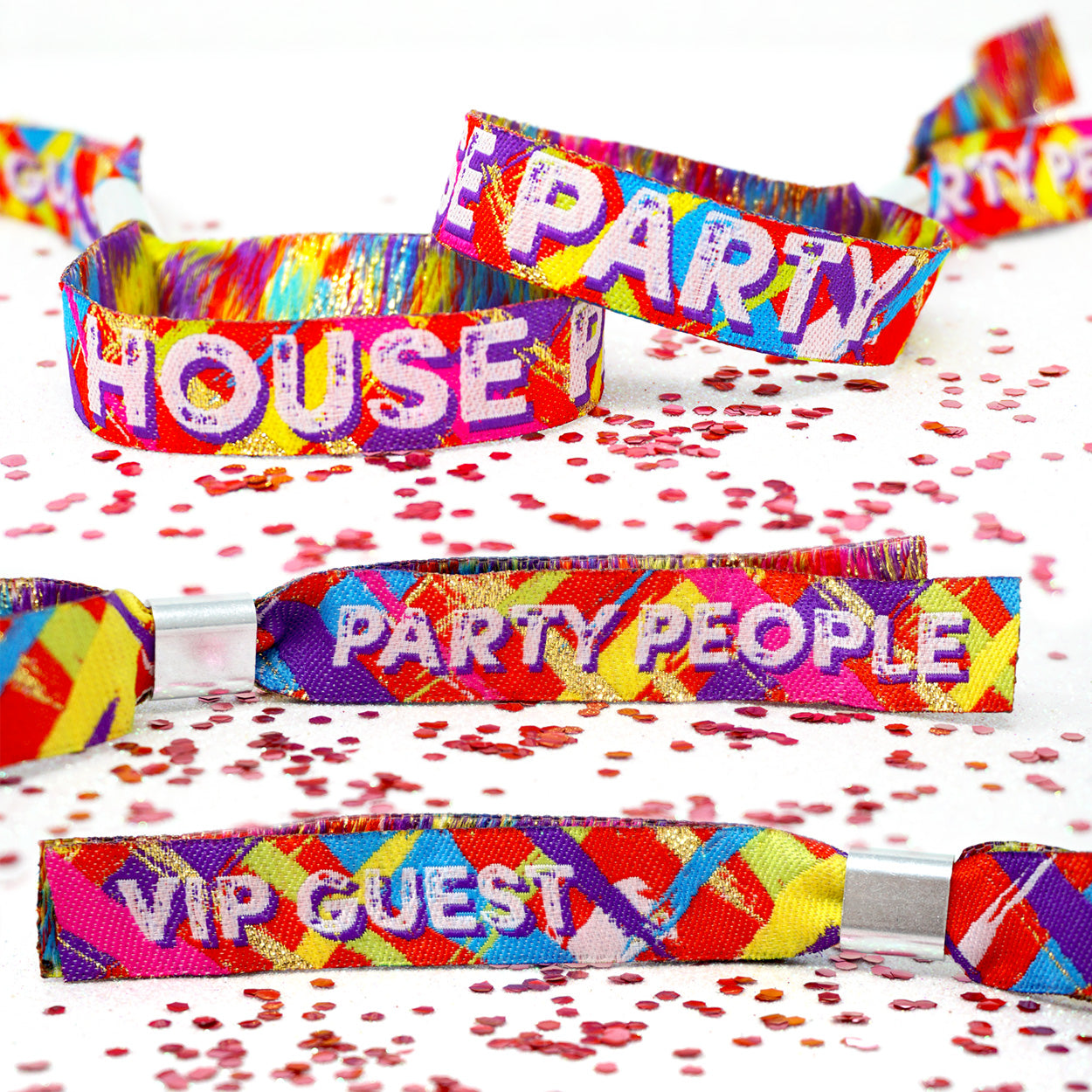 house party stay at home wristbands