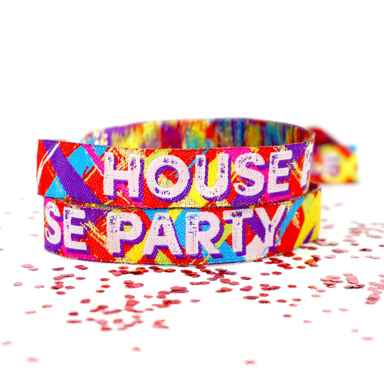 House Party festival party at home wristbands