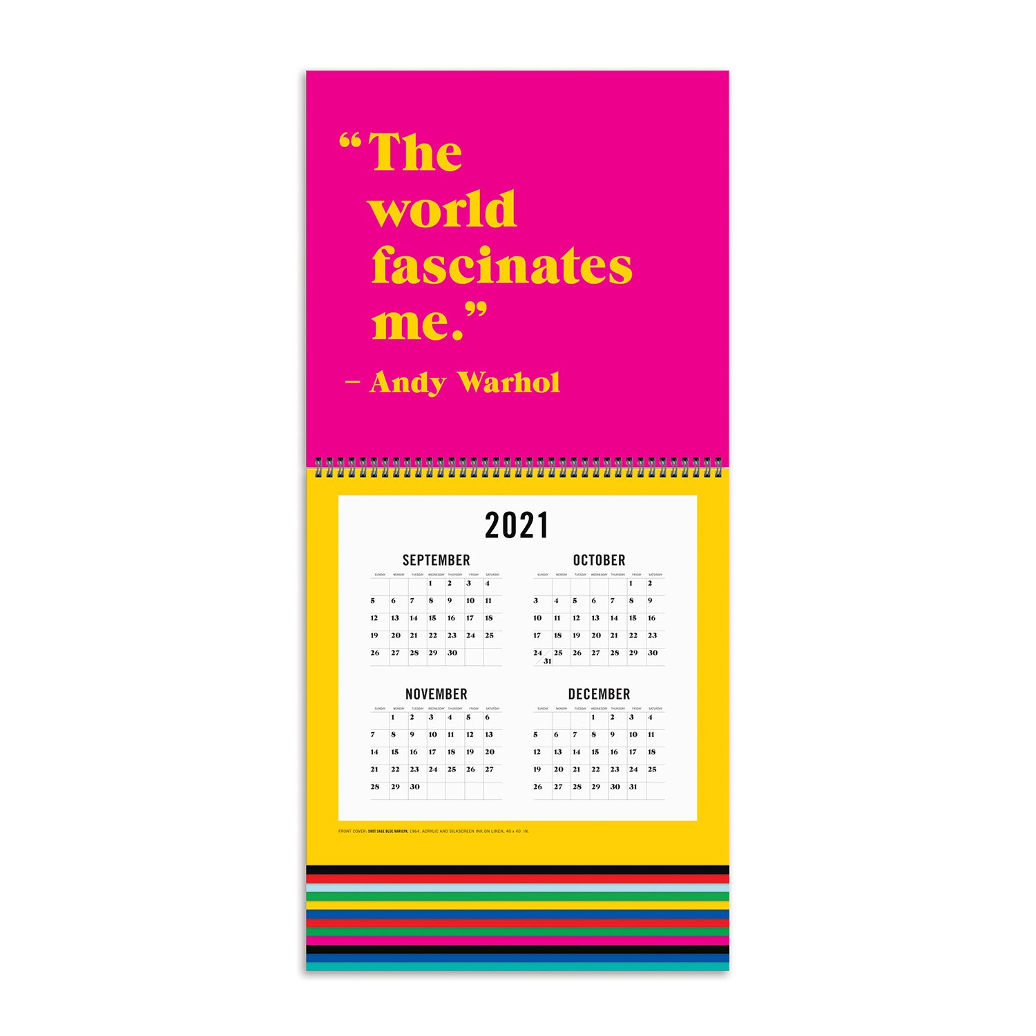 Andy Warhol 2022 Tiered Wall Calendar | Galison