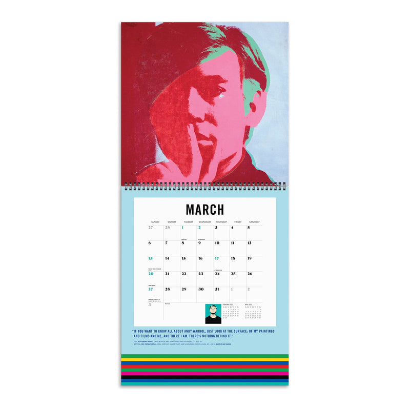 Andy Warhol 2022 Tiered Wall Calendar | Galison