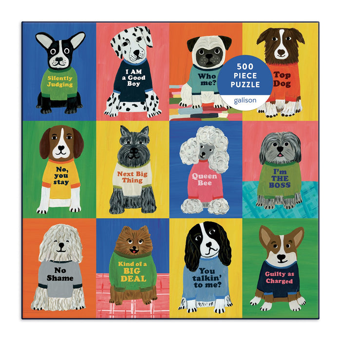 Dog Stamps Collage 500-Piece Jigsaw Puzzle