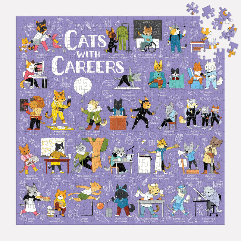 Cats With Careers 500 Piece Jigsaw Puzzle