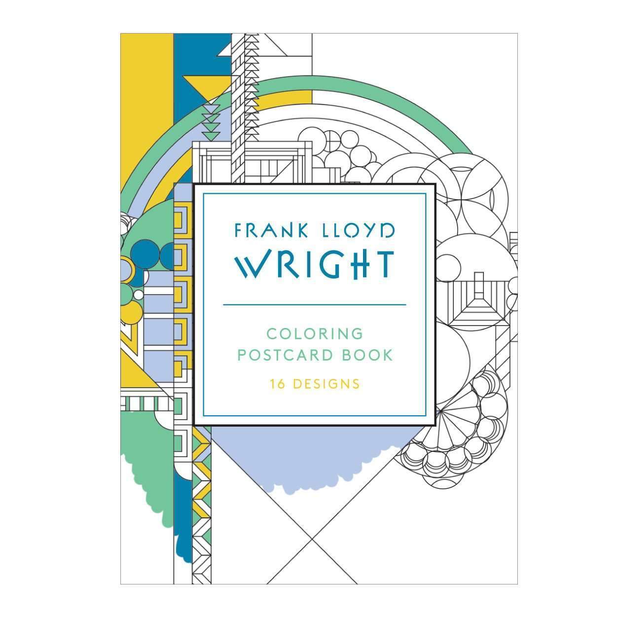 Frank Lloyd Wright Coloring Postcard Book | Galison