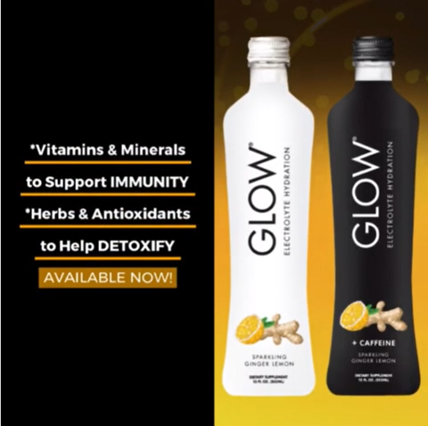 GLOW Electrolyte Hydration + Caffeine Ginger Lemon New Product Release