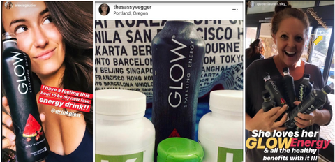 GLOW beverages x keto friendly collaborations