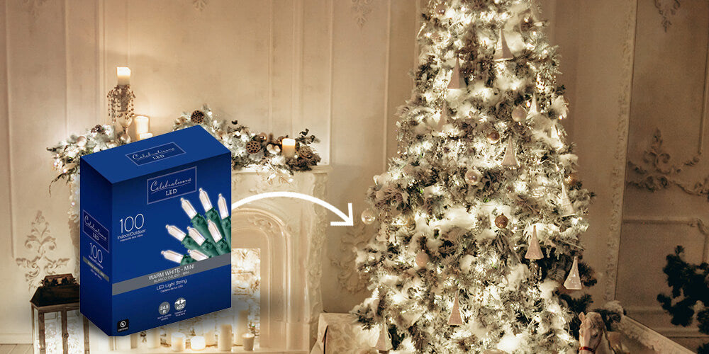 Keep Your Holiday Tree Simple with white lights