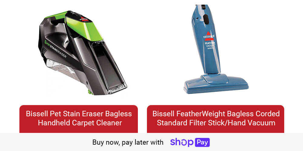Bissell Pet Stain Eraser Handheld Carpet Cleaner - Bissell FeatherWeight Corded Standard Filter Stick/Hand Vacuum 