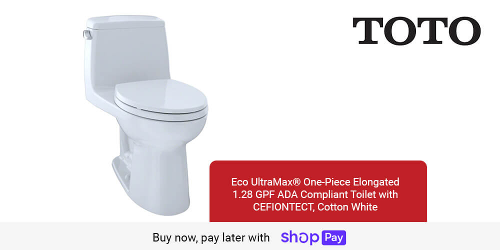 TOTO® Eco UltraMax® One-Piece Elongated 1.28 GPF ADA Compliant Toilet 