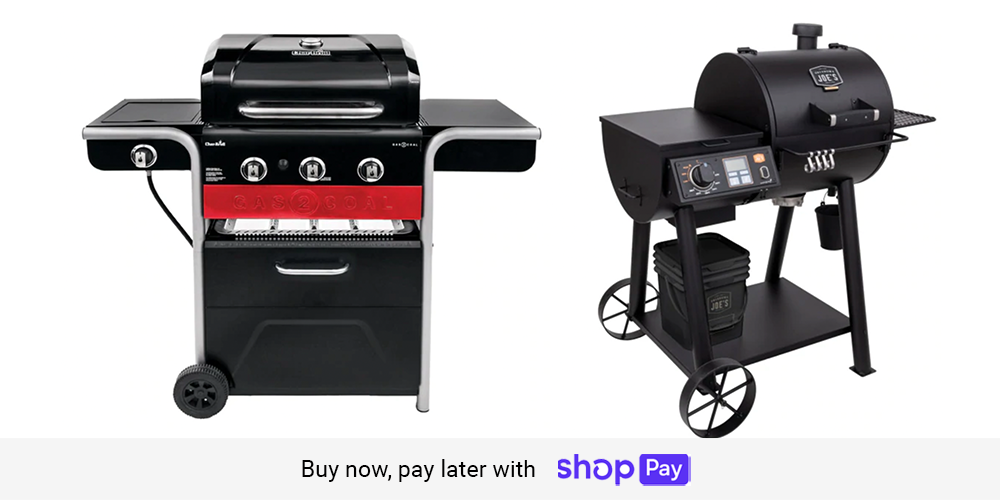 Grills with storage and wheels