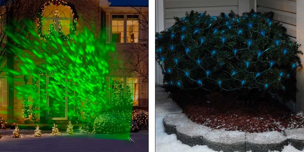 Transform Your Home Into a Light Show or Use Net Lights to Quickly Make Bushes Glow