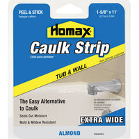 Homax Caulk Strip, White, 7/8 x 11