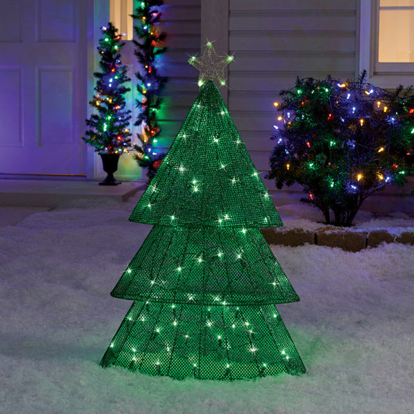 Sylvania Illuminet LED Green Tree Christmas Decor | Max Warehouse
