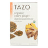 Tazo Tea Organic Tea - Hot & Spicy Ginger - Case of 6 - 20 BAG