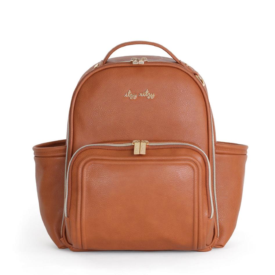 Itzy Mini Plus Diaper Bag - Cognac