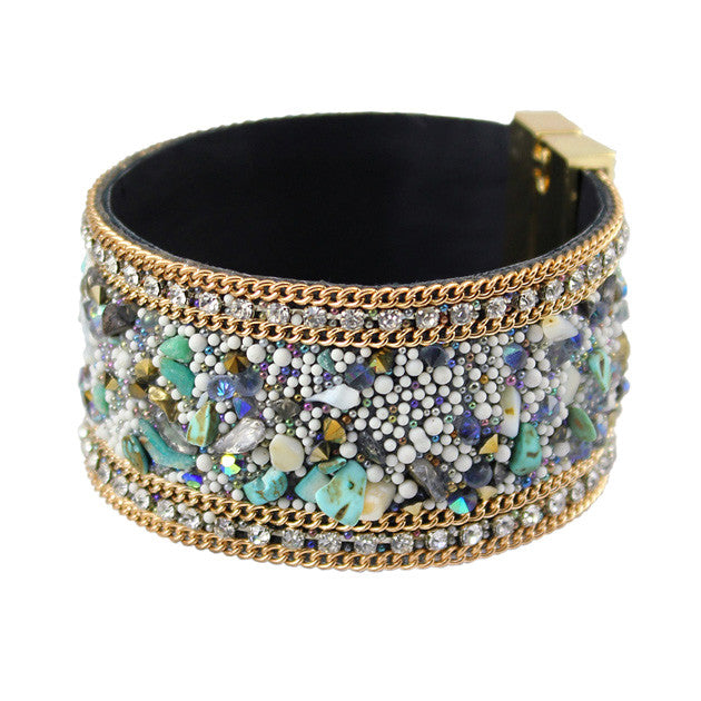 beaded cuff bracelet