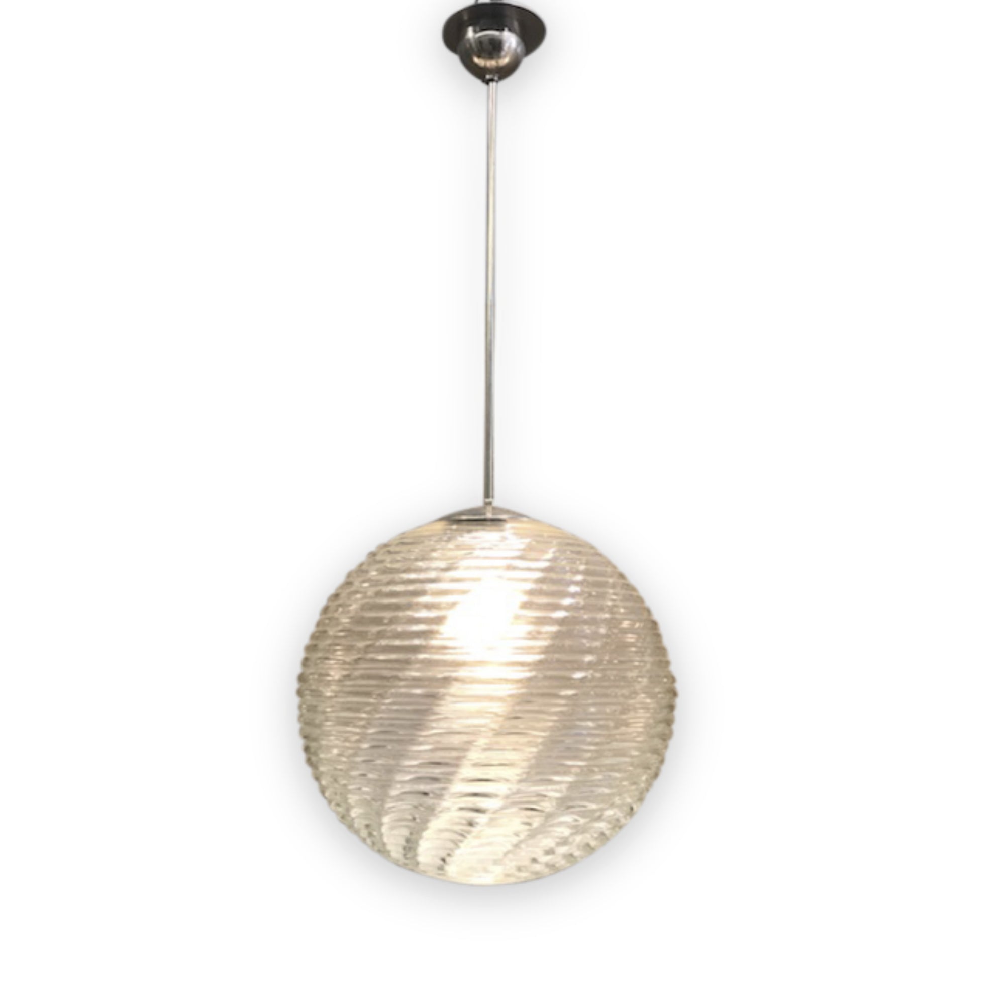 Rippled Globe Light