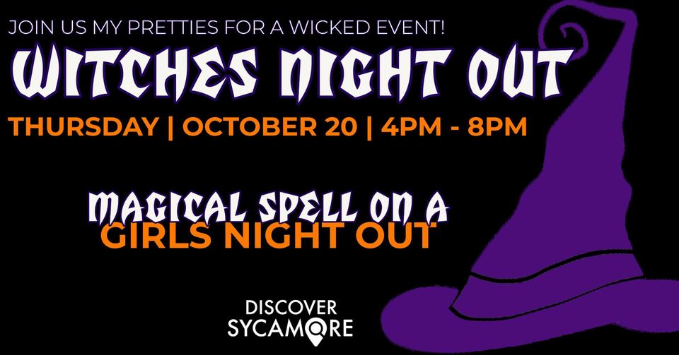 Witches Night Out!!!! October 20th, 2022 48pm Lizzy's Pink Boutique